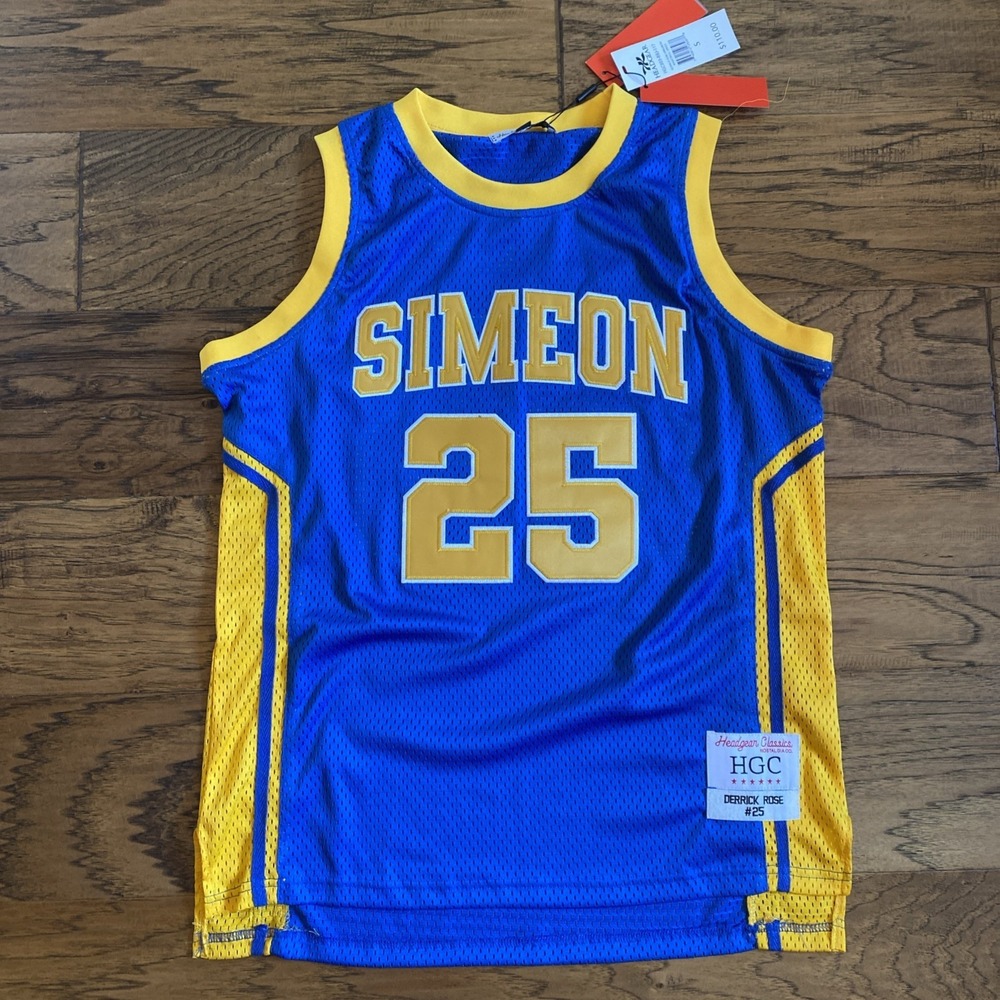 Headgear Classics Derrick Rose Simeon High School Jersey Men's Size Small